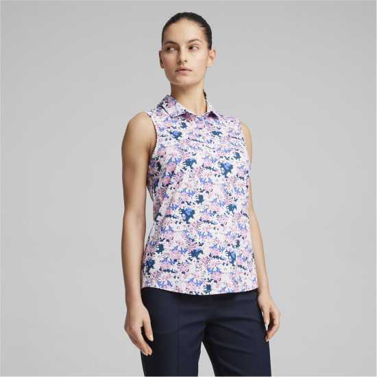 Puma Блуза С Яка W Mattr Bloom Sl Polo Shirt Womens  Дамски голф горнища