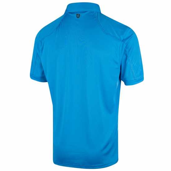 Island Green Green Performance Golf Polo Небесно син Шапки за голф и козирки