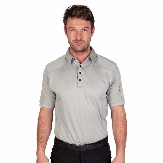 Island Green Green Performance Golf Polo Боен Сив Шапки за голф и козирки