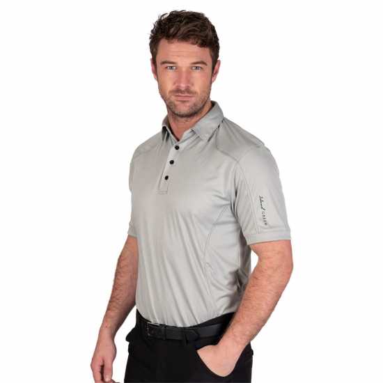 Island Green Green Performance Golf Polo Боен Сив Шапки за голф и козирки