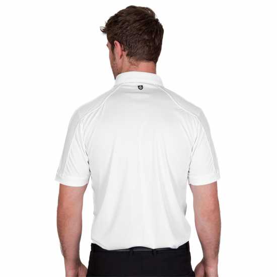 Island Green Green Performance Golf Polo Бяло Шапки за голф и козирки