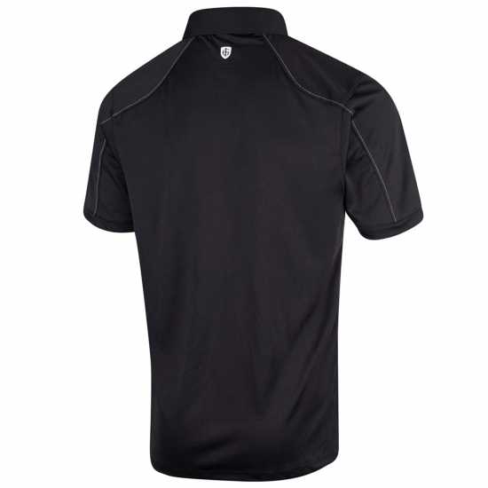 Island Green Green Performance Golf Polo Черно Шапки за голф и козирки