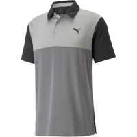 Puma Cloudspun Colourblock Polo Mens Тиха сянка Голф облекло