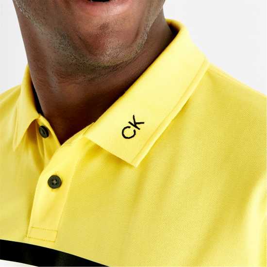 Calvin Klein Golf G Parker Polo Sn33 Кисело жълто Мъжки тениски с яка