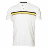 Calvin Klein Golf G Parker Polo Sn33 Бяло/Жълто Мъжки тениски с яка