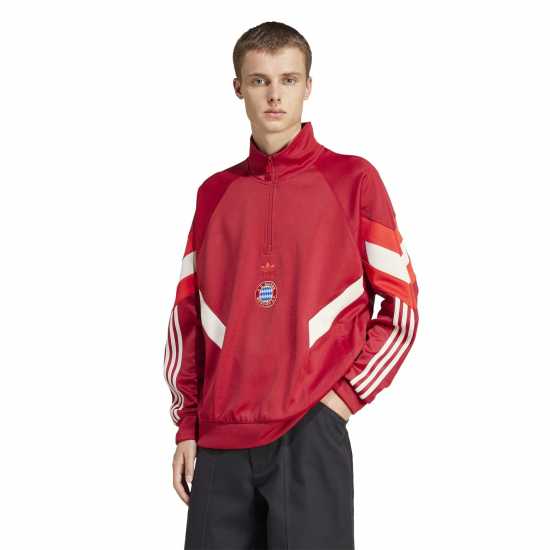 Adidas Bayern Munich Originals Half-Zip Sweatshirt Adults  