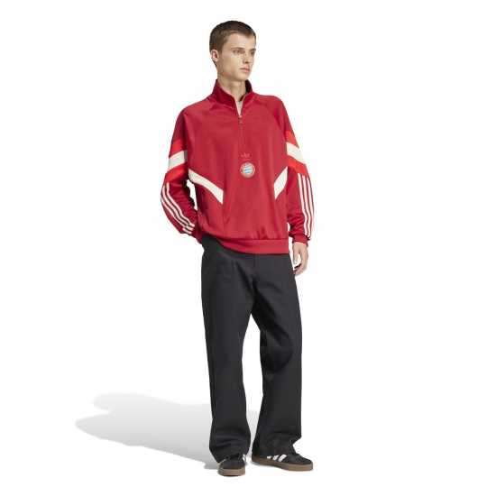 Adidas Bayern Munich Originals Half-Zip Sweatshirt Adults  