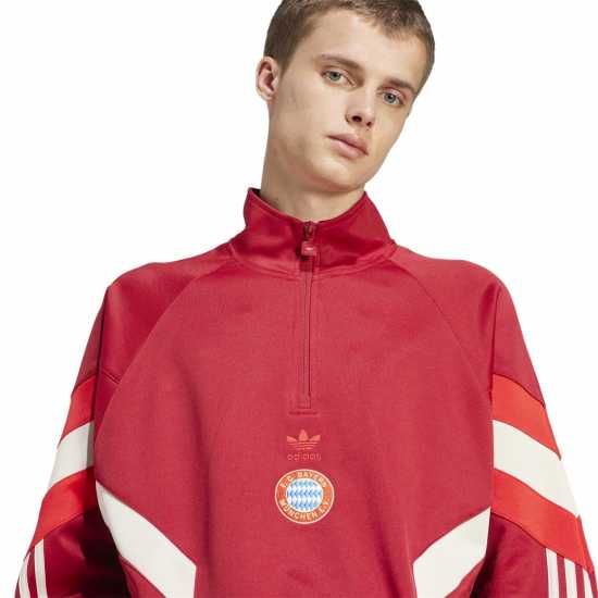 Adidas Bayern Munich Originals Half-Zip Sweatshirt Adults  