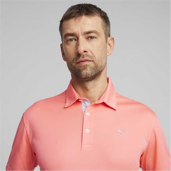 Puma Solid Polo Пънч от диня Голф облекло