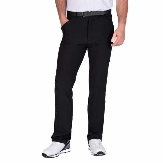 Мъжки Панталон Island Green Golf Stretch Tapered Trousers Mens Черно Голф пълна разпродажба