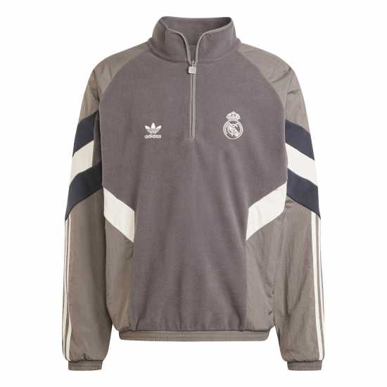 Adidas Real Madrid Originals Polar Fleece Sweatshirt Adults  