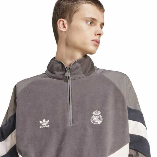 Adidas Real Madrid Originals Polar Fleece Sweatshirt Adults  