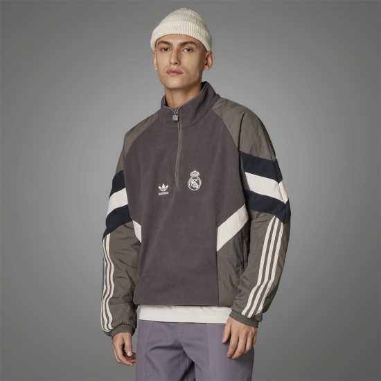 Adidas Real Madrid Originals Polar Fleece Sweatshirt Adults  