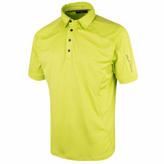 Мъжка Блуза С Яка Island Green Golf Top Stitch Polo Shirt Mens Лайм Мъжки тениски с яка