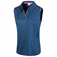Дамска Блуза С Яка Island Green Golf Sleeveless Polo Shirt Ladies