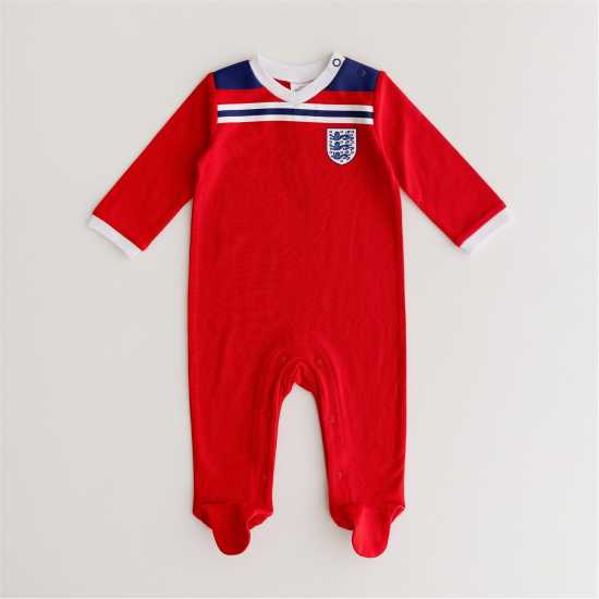 Brecrest Team England '82 Retro Away Babygrow  Бебешки дрехи