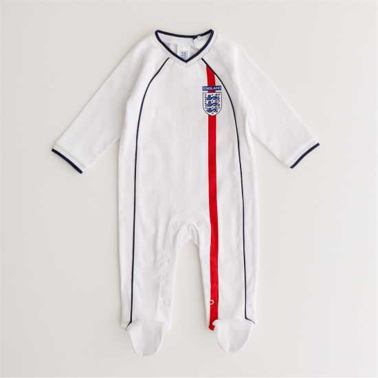 Brecrest Team England '02 Retro Home Babygrow  Бебешки дрехи