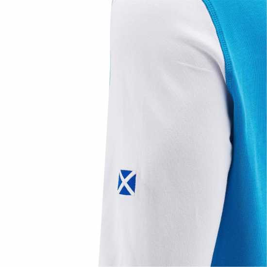 Macron Scotland Rugby Away Long Sleeve Cotton Shirt 2024 Adults  