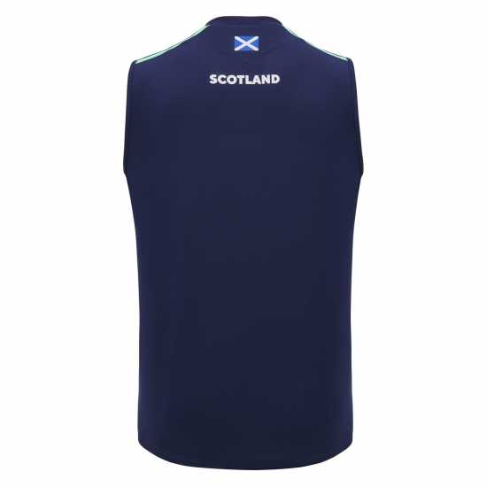 Macron Scotland Rugby Union Poly T-Shirt 2024 Adults  