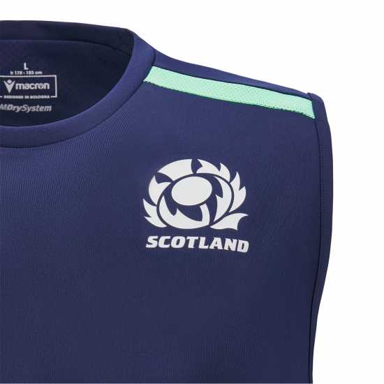 Macron Scotland Rugby Union Poly T-Shirt 2024 Adults  