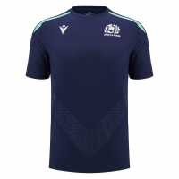 Macron Scotland Rugby Union Training T-Shirt 2024 Adults  