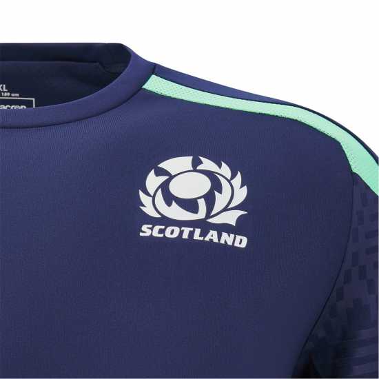 Macron Scotland Rugby Union Training T-Shirt 2024 Adults  