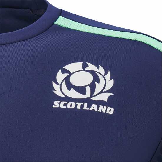 Macron Scotland Rugby Union Poly T-Shirt 2024 Juniors  