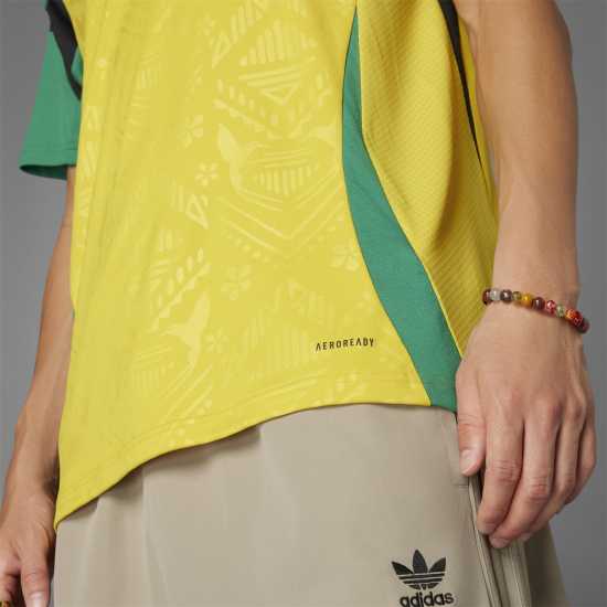 Adidas Домакинска Футболна Фланелка Jamaica Home Shirt 2024 Adults  Мъжко облекло за едри хора