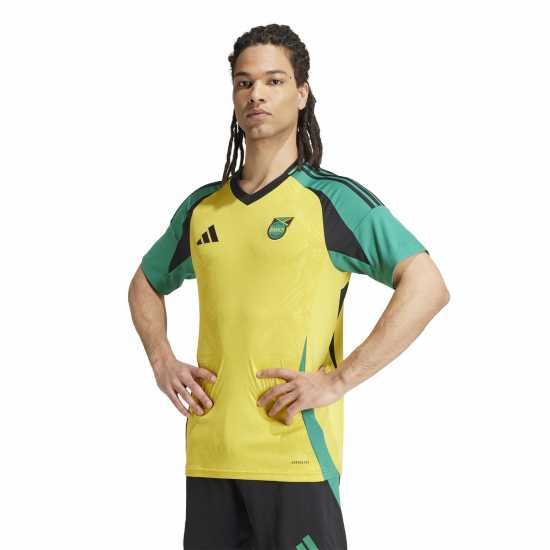 Adidas Домакинска Футболна Фланелка Jamaica Home Shirt 2024 Adults  Мъжко облекло за едри хора