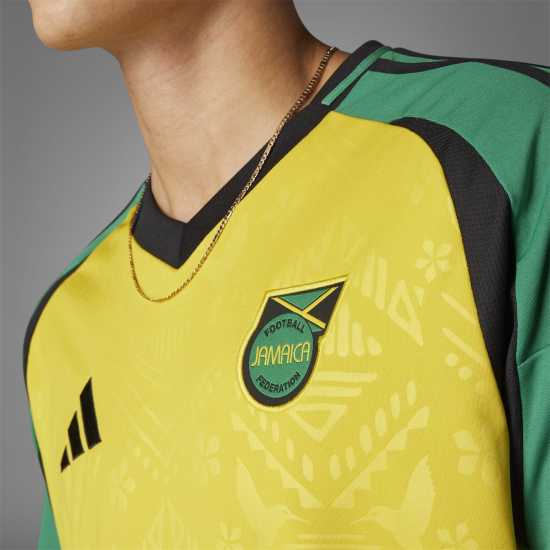 Adidas Домакинска Футболна Фланелка Jamaica Home Shirt 2024 Adults  Мъжко облекло за едри хора