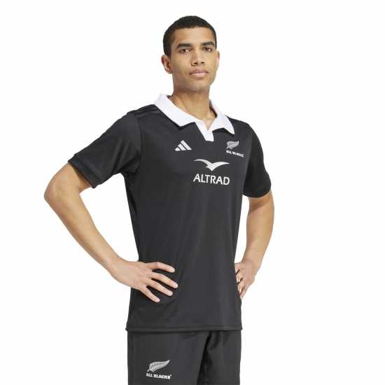 Adidas All Blacks Rugby Aeroready Short Sleeve Jersey 2024 Adults  Мъжко облекло за едри хора