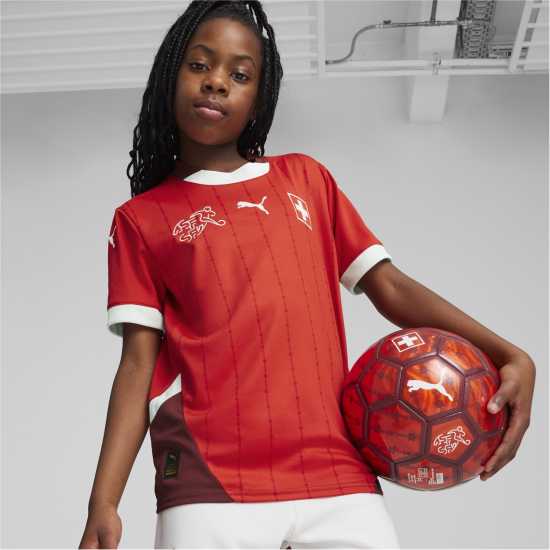 Puma Домакинска Футболна Фланелка Switzerland Home Shirt 2024 Juniors  Футболна разпродажба