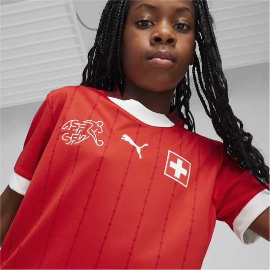 Puma Домакинска Футболна Фланелка Switzerland Home Shirt 2024 Juniors  Футболна разпродажба