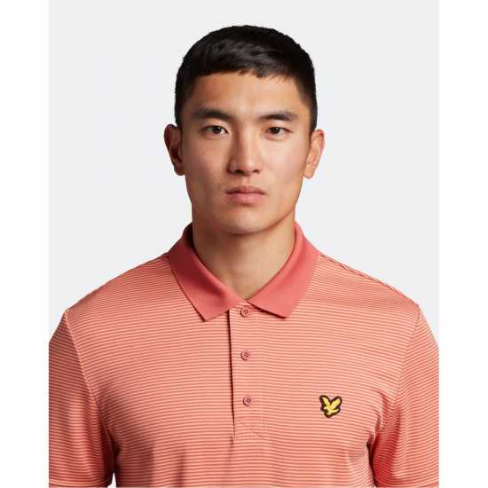 Lyle And Scott Блуза С Яка Golf Microstripe Polo Shirt Топло розово Tshirts under 20