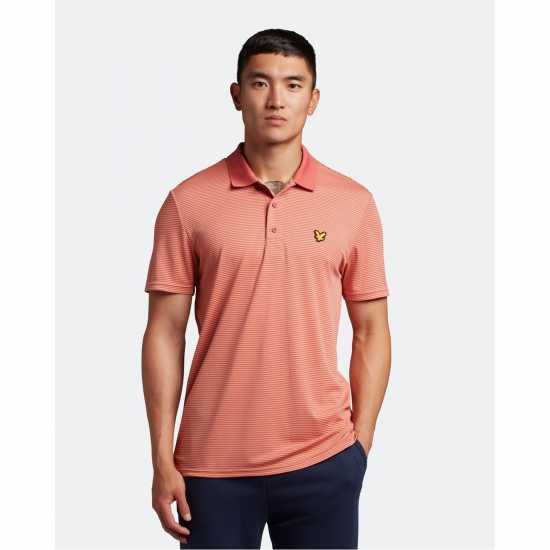 Lyle And Scott Блуза С Яка Golf Microstripe Polo Shirt Топло розово Tshirts under 20