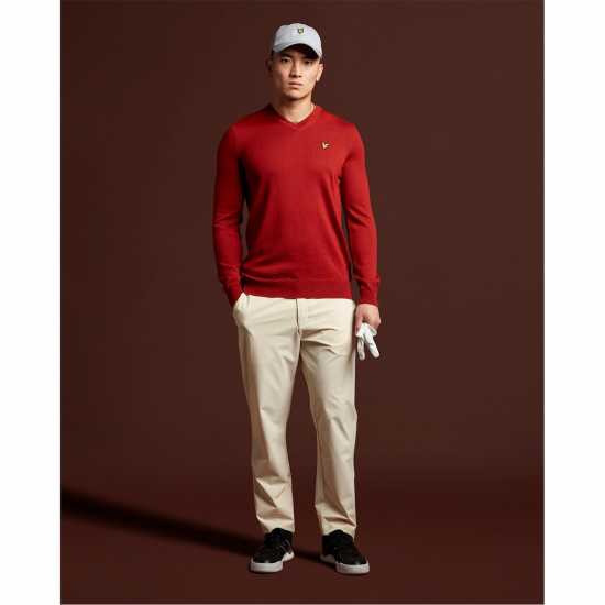 Lyle And Scott Golf V Neck Jumper Теракотово Оран 