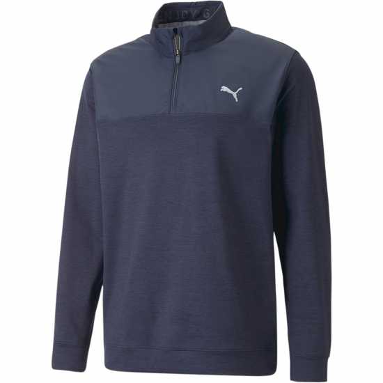 Puma Блуза С Четвърт Цип Cloudspun Quarter Zip Mens Морска синьо Мъжки пуловери и жилетки