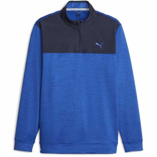 Puma Блуза С Четвърт Цип Cloudspun Quarter Zip Mens Морска синьо Мъжки пуловери и жилетки