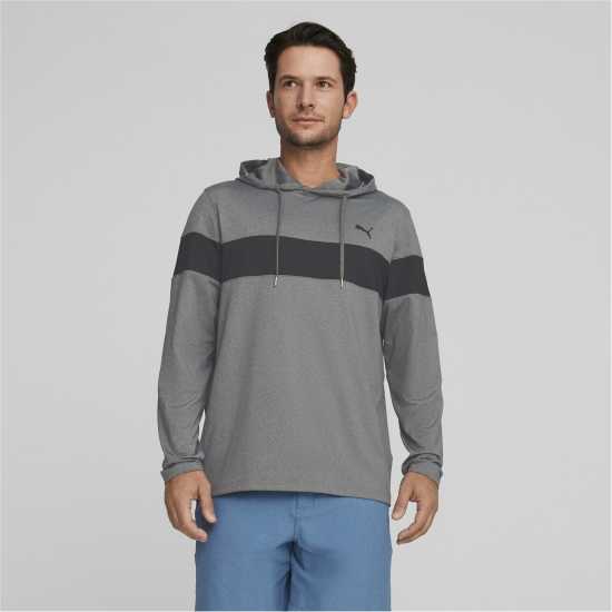 Puma Colourblock Hoodie Mens Тиха сянка Мъжки пуловери и жилетки