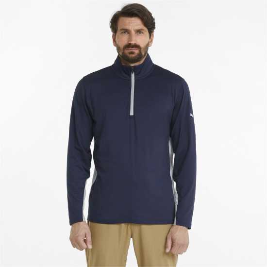 Puma Мъжко Горнище С Цип Gamer Zip Top Mens Navy Blazer Мъжки пуловери и жилетки