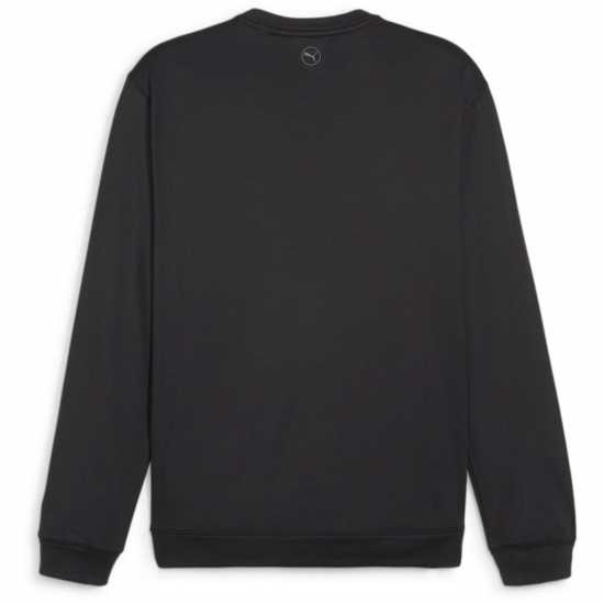 Puma Cloudspun Patch Crewneck Jumper Mens Pma.Черно Топло Голф облекло