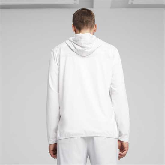 Puma Cloudspun Camo Hoodie Jumper Mens Бяло Светлина Голф облекло