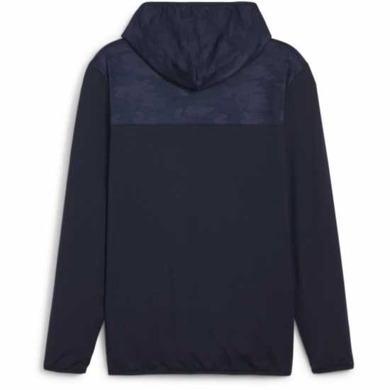 Puma Cloudspun Camo Hoodie Jumper Mens Дълбоко морско синьо Голф облекло