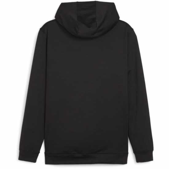 Puma Cloudspun Patch Hoodie Jumper Mens Pma.Черно Топло Голф облекло