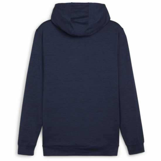 Puma Cloudspun Patch Hoodie Jumper Mens Дълбоко морско синьо Голф облекло