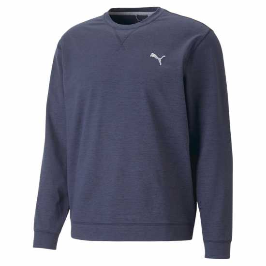 Puma Cloudspun Crewneck Mens Нави блейзър Мъжки пуловери и жилетки