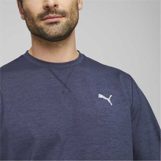 Puma Cloudspun Crewneck Mens Нави блейзър Мъжки пуловери и жилетки