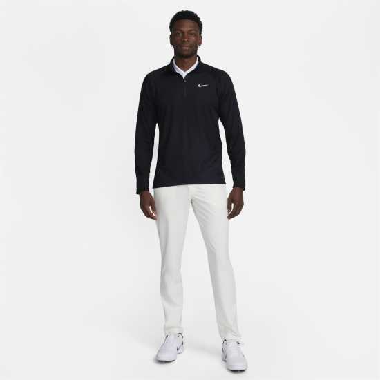 Nike Tour Men's Dri-FIT ADV 1/2-Zip Golf Top Черно/Бяло Голф облекло