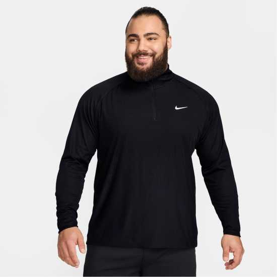 Nike Tour Men's Dri-FIT ADV 1/2-Zip Golf Top Черно/Бяло Голф облекло