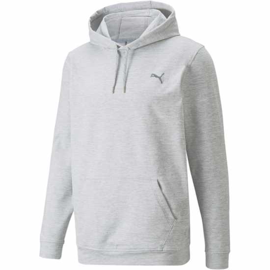 Puma Cloudspun Progress Hoodie Mens Сиво пухкаво Мъжки пуловери и жилетки